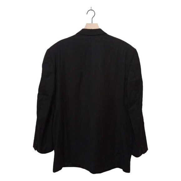 Gianni Manzoni Tendenza Black Single Breasted Italian Wool Blazer Sz 44R - Picture 4 of 9